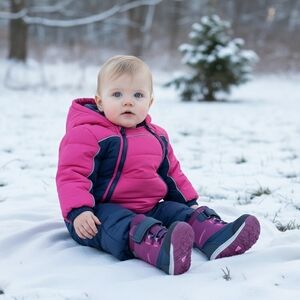 Merrell snow storm junior berry navy winter boots size 4M